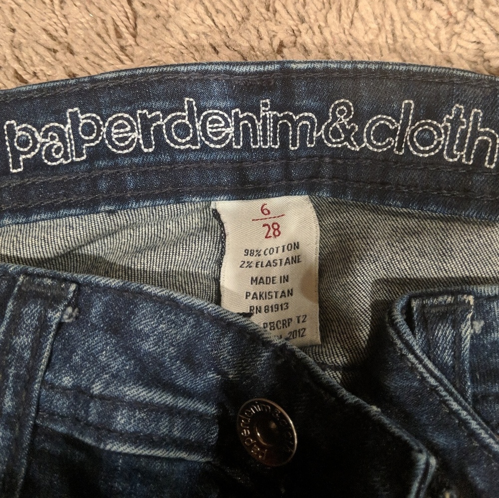 Low Rise Paper Denim & Cloth Jeans - Picture 2 of 5